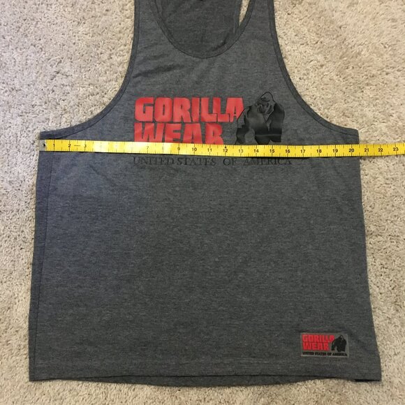 Gray Gorilla Wear Tank Top, Mens Size XL - Picture 14 of 16